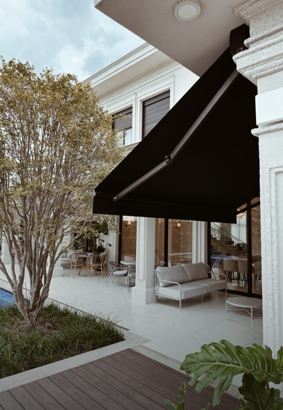 Proteção e design para áreas externas